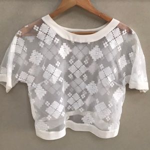 By Malene Birger white organza blouse size 36